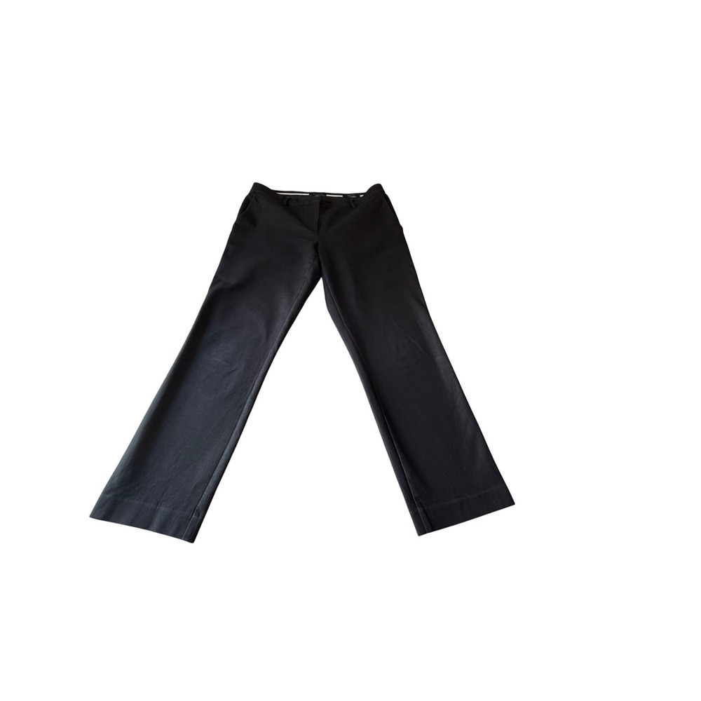 Ann Taylor The Eva Black Straight Leg Dress Pants Trousers Womens Size 10